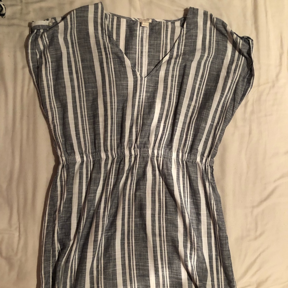 J. Crew Striped Cotton Dress